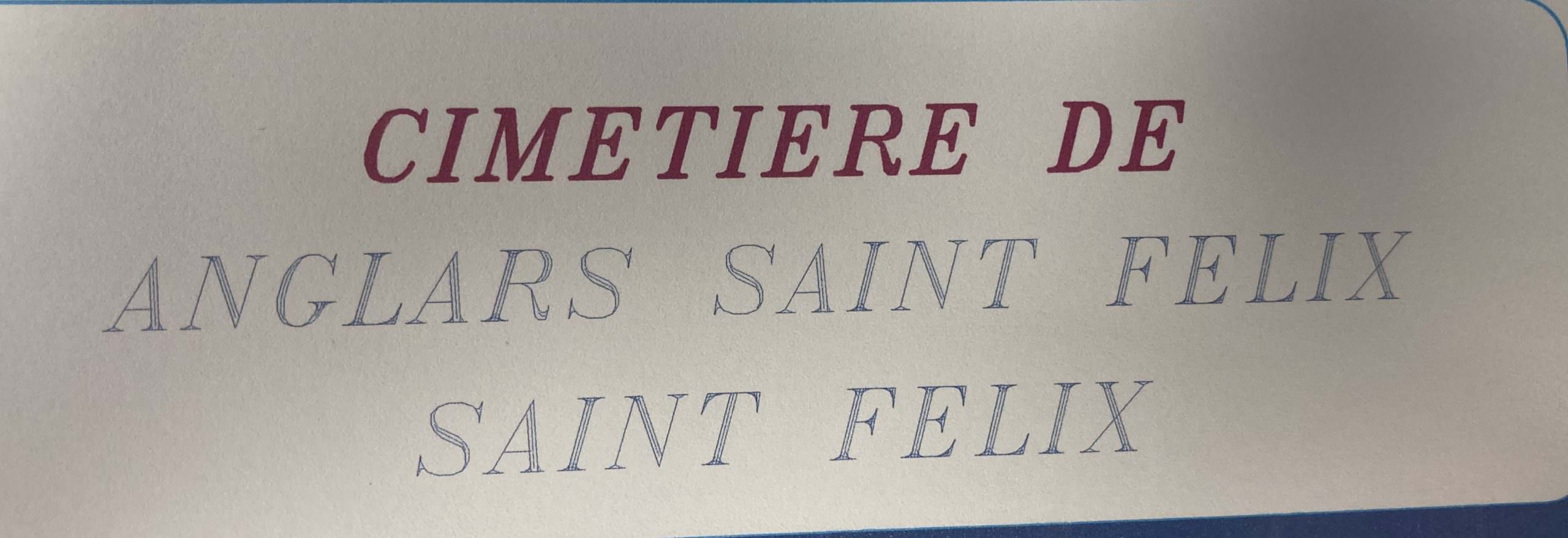 Lire la suite à propos de l’article Registre du cimetière de Saint-Félix